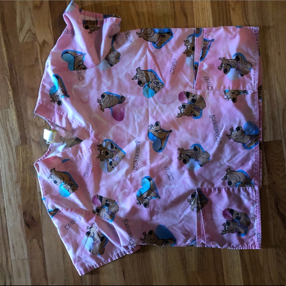 Vintage scooby doo scrub top 2x